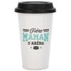 Ceramic Mugs|Message Mugs>Ma Caféine Arena Proud Mom Takeaway Cup