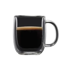 Double Wall Cups|Glasses And Cups>Ma Caféine Barista | Americano Coffee Glasses - Set of 2
