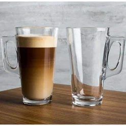 Glasses And Cups>Ma Caféine Barista | Dipped Latte Coffee Glasses - Set of 2