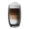 Double Wall Cups|Glasses And Cups>Ma Caféine Barista | Double Walled Café Latte Macchiato Glasses - Set of 2