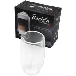 Double Wall Cups|Glasses And Cups>Ma Caféine Barista | Double Walled Café Latte Macchiato Glasses - Set of 2
