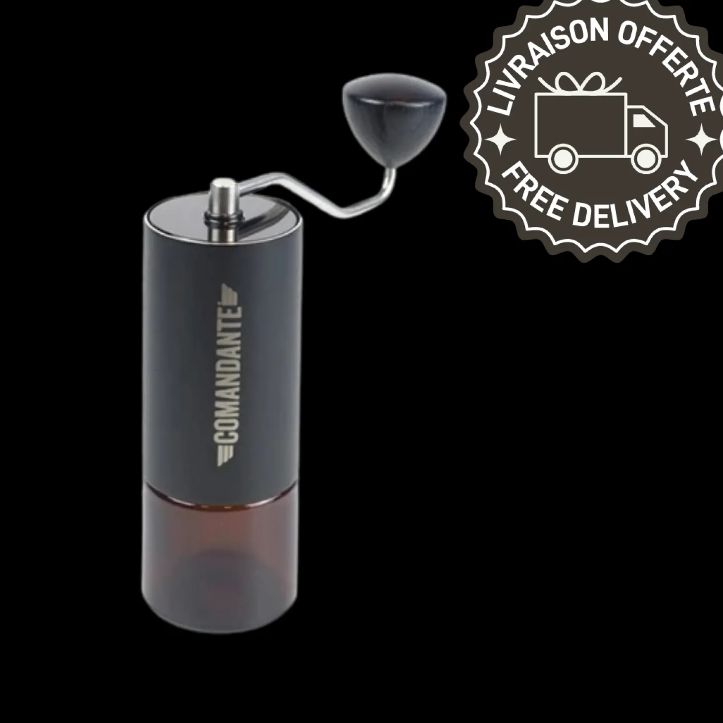 Manuals|Barista Tools>Ma Caféine Commander | C40 Nitro Blade Black MK4 manual grinder *ON ORDER*
