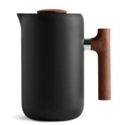 French Press>Ma Caféine Fellow | Clara French Press matte black and walnut 24 oz