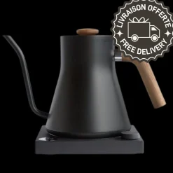 Barista Tools|Barista Tools>Ma Caféine Fellow | Stagg EKG Variable Temperature Kettle - Matte Black Walnut