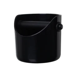 Barista Tools|Barista Tools>Ma Caféine Grindenstein | Black plastic grounds container with non-slip rubber strip