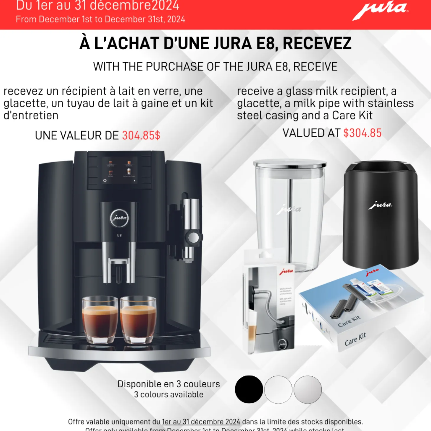Jura|Automatic>Ma Caféine Jura | E8 White Piano *New model 2024*