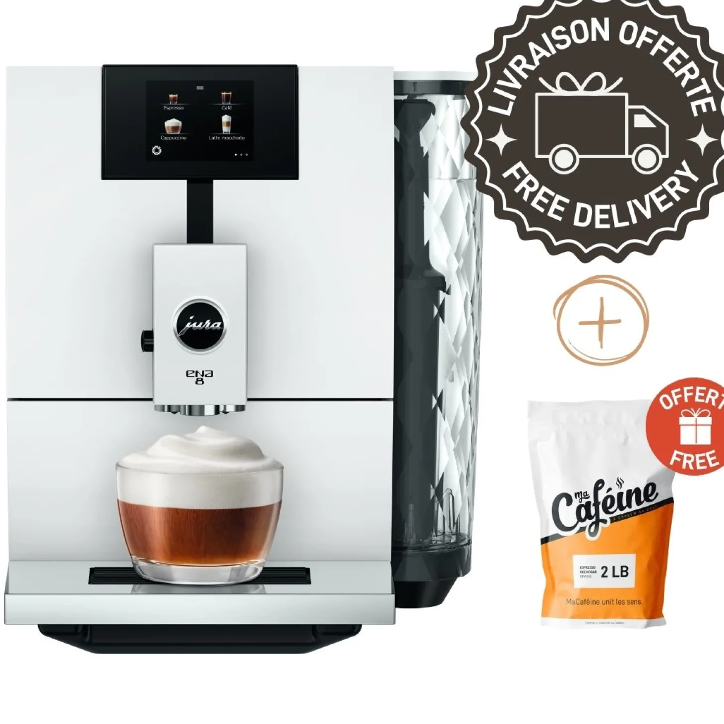 Jura|Automatic>Ma Caféine Jura | Ena 8 Nordic White
