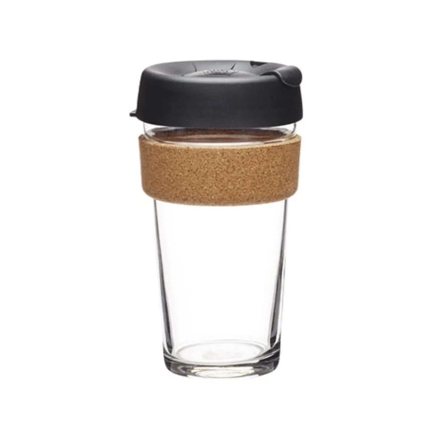 Glasses & Mugs ​|Glasses And Cups>Ma Caféine KeepCup | 16oz Black & Cork Glass Mug