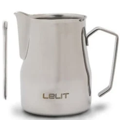Barista Tools|Barista Tools>Ma Caféine Lelit | 350 ml stainless steel milk frother pitcher with latte pen art