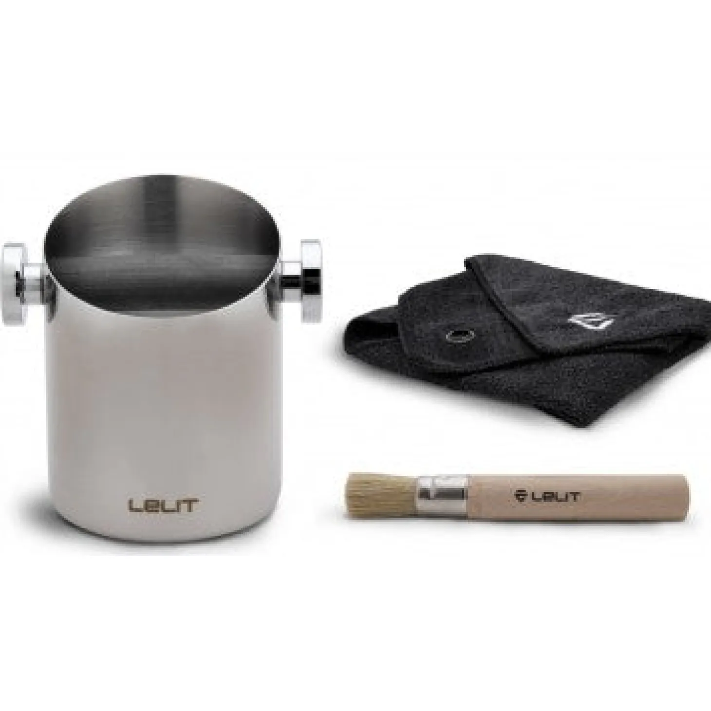 Barista Tools|Barista Tools>Ma Caféine Lelit | Grounds container kit with brush and cloth