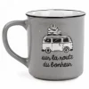 Ceramic Mugs|Message Mugs>Ma Caféine Mug On the road to happiness