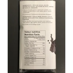 Food & Snacks|Quebec Products>Ma Caféine My Caffeine | Dark Chocolate Bar with Almonds