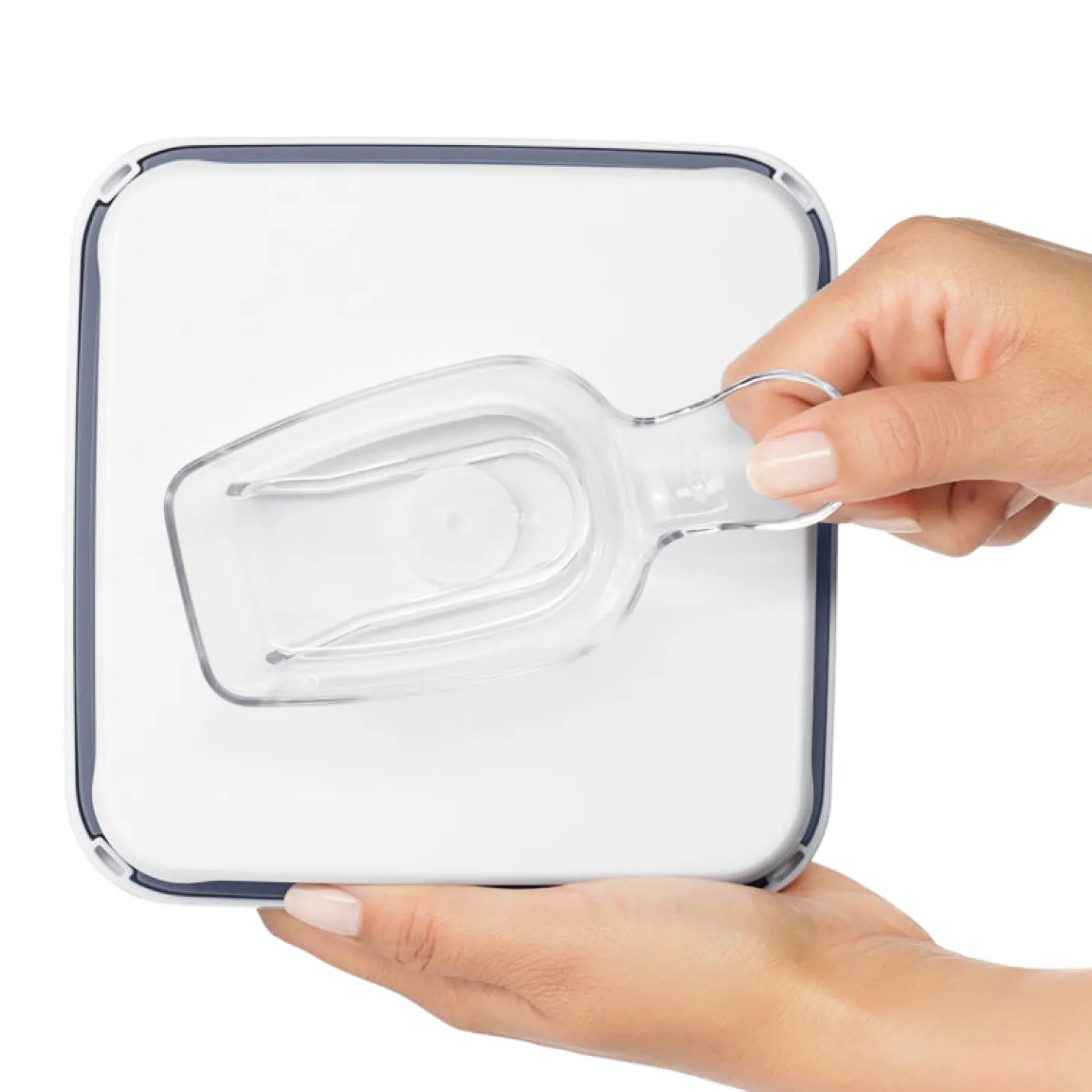 Preservation|Preservation>Ma Caféine OXO | Large short square container white lid POP 2.0 - 2.6 Liters