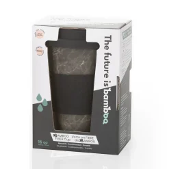 Bamboo Mugs|Bamboo Products>Ma Caféine The Future is Bamboo | Bamboo takeaway cup - Onyx Marble