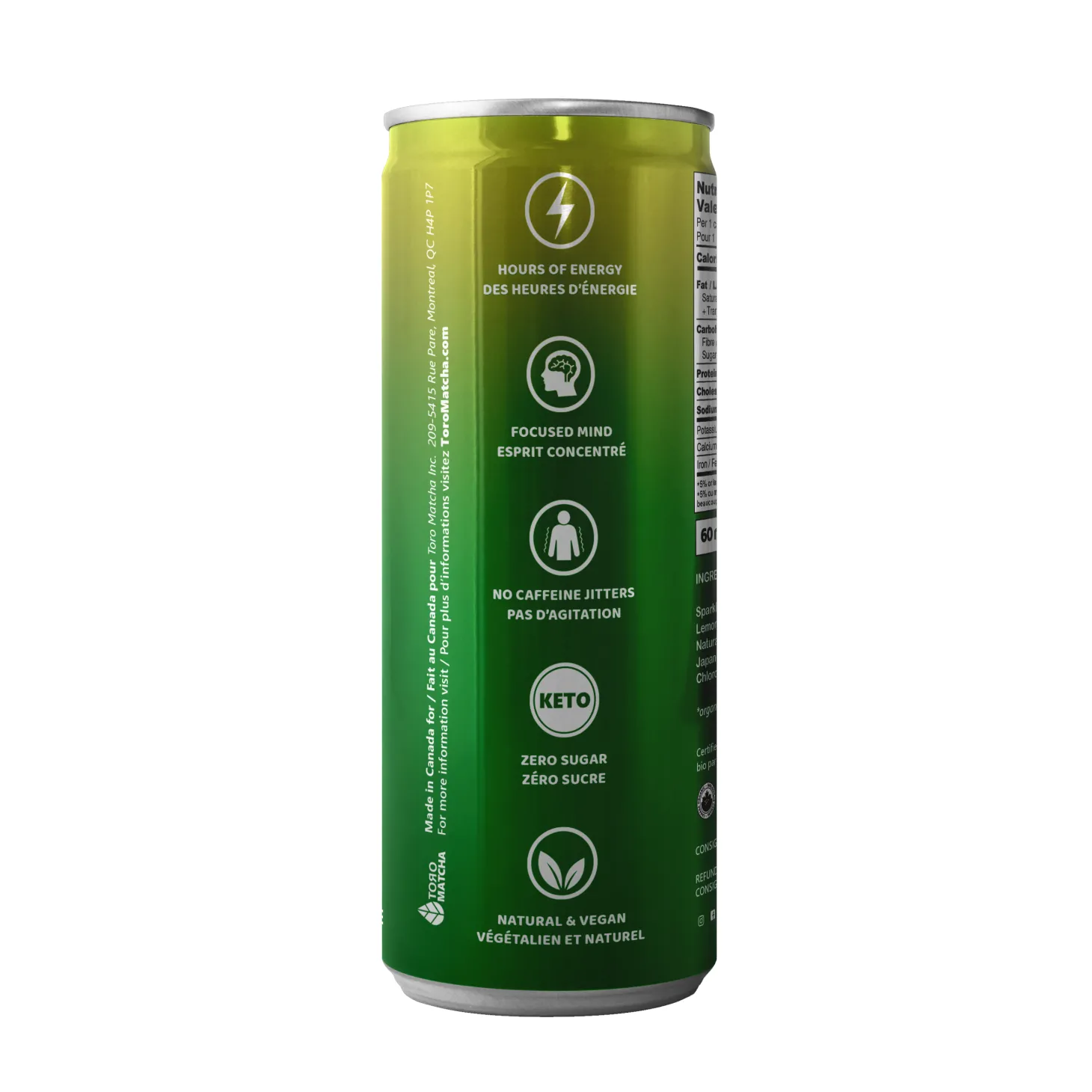 Ready-To-Drink Beverages|Quebec Products>Ma Caféine ToroMatcha | Sparkling Mango sugar free - 355 ml