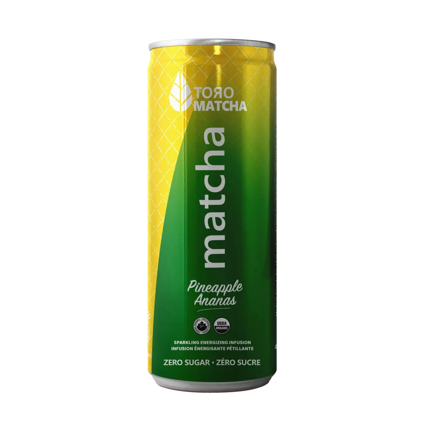 Ready-To-Drink Beverages|Quebec Products>Ma Caféine ToroMatcha | Sparkling Pineapple without sugar - 355ml